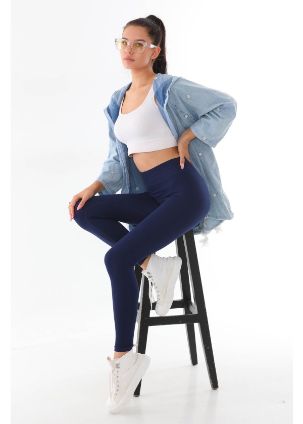 Denim Kapüşonlu Fermuarlı Cepli Kadın Mavi Salaş Ceket